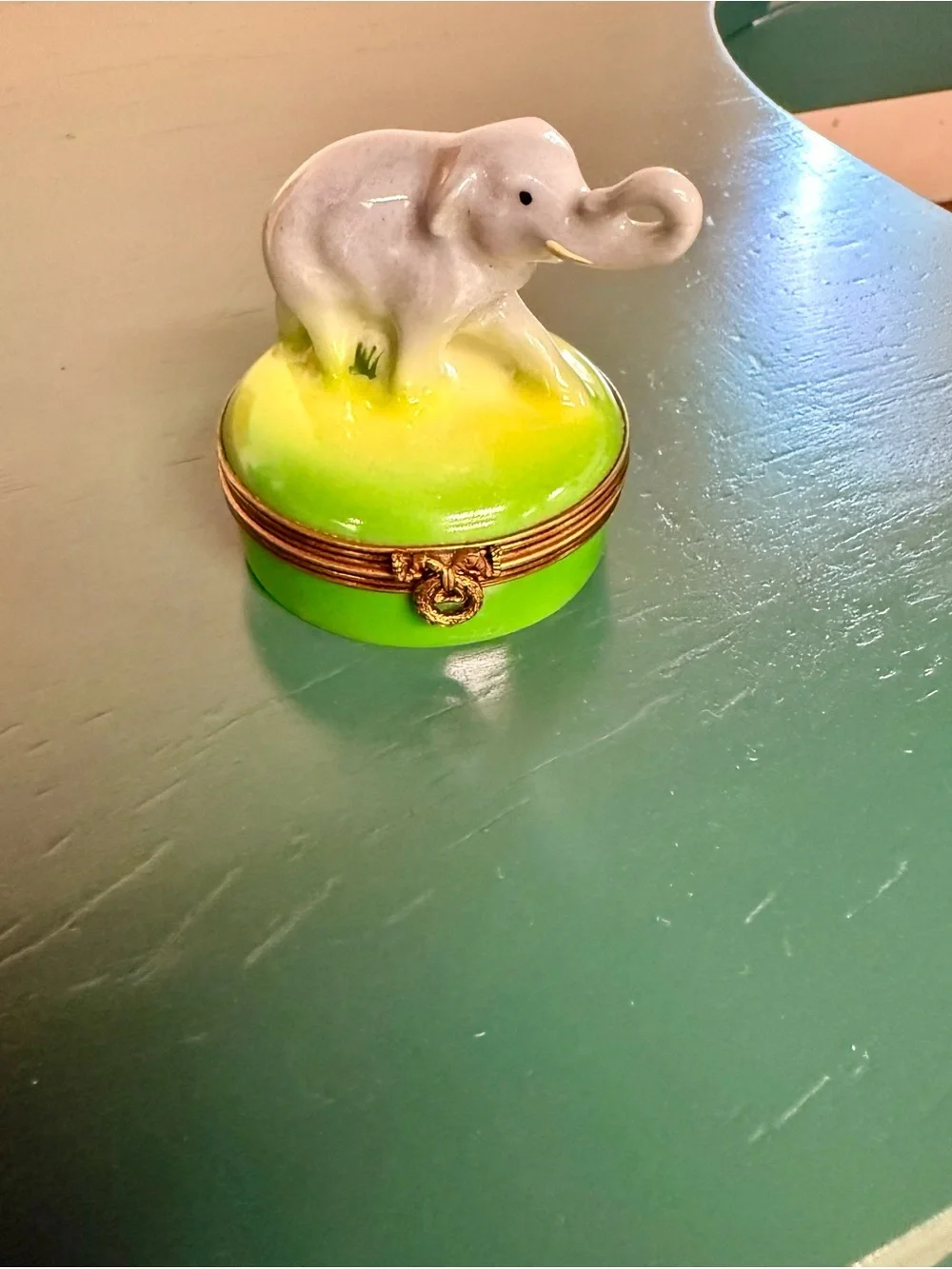 Limoges Elephant Trinket Box *RARE*